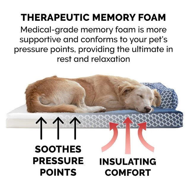 FurHaven Comfy Couch Memory Top Cat & Dog Bed w/Removable Cover 9 FurHaven Comfy Couch Memory Top Cat & Dog Bed w/Removable Cover - Image 7