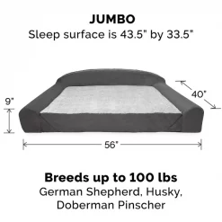 FurHaven Luxury Edition Orthopedic Bolster Cat & Dog Bed w/Removable Cover 15 FurHaven Luxury Edition Orthopedic Bolster Cat & Dog Bed w/Removable Cover -Hart FurHavOfficial Shop 178891 PT4. SY630 V1597086084