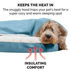 FurHaven Faux Sheepskin Snuggery Memory Top Cat & Dog Bed w/Removable Cover -Hart FurHavOfficial Shop 178897 PT6. SY630 V1617154347