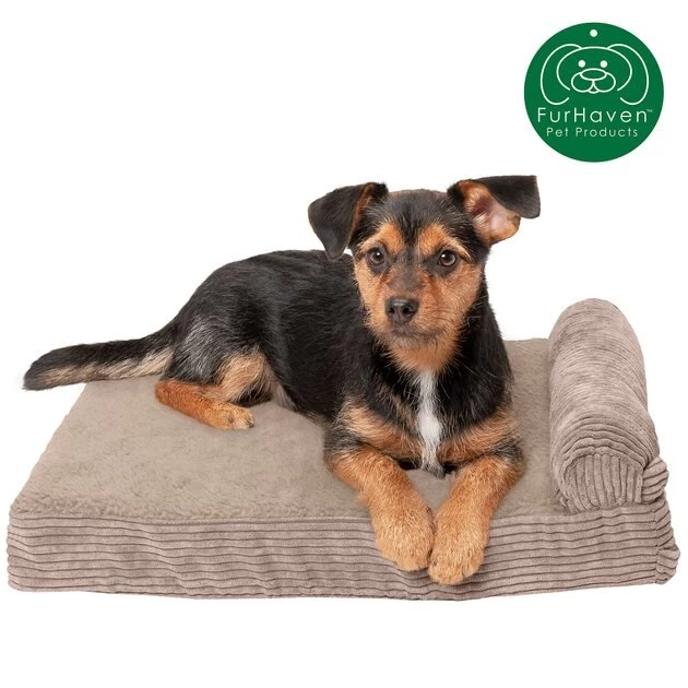 FurHaven Chaise Lounge Memory Top Cat & Dog Bed w/Removable Cover 4 FurHaven Chaise Lounge Memory Top Cat & Dog Bed w/Removable Cover - Image 2