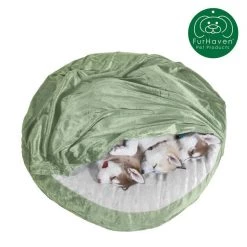 FurHaven Microvelvet Snuggery Gel Top Covered Cat & Dog Bed w/Removable Cover -Hart FurHavOfficial Shop 178995 PT3. SY630 V1612503410
