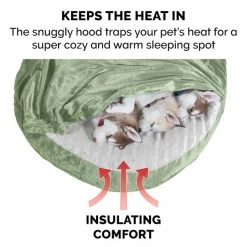 FurHaven Microvelvet Snuggery Gel Top Covered Cat & Dog Bed w/Removable Cover -Hart FurHavOfficial Shop 178995 PT6. SY630 V1612505181