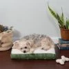 FurHaven Paw Decor Deluxe Cooling Gel Cat & Dog Bed w/Removable Cover