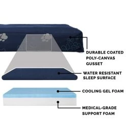 FurHaven Indoor/Outdoor Garden Cooling Gel Cat & Dog Bed w/Removable Cover -Hart FurHavOfficial Shop 179043 PT5. SY630 V1597972867