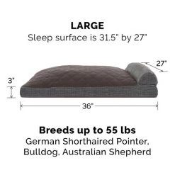 FurHaven Quilted Chaise Pillow Cat & Dog Bed w/Removable Cover 13 FurHaven Quilted Chaise Pillow Cat & Dog Bed w/Removable Cover -Hart FurHavOfficial Shop 179130 PT3. SY630 V1586537543