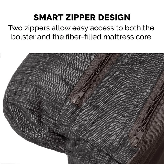 FurHaven Quilted Chaise Pillow Cat & Dog Bed w/Removable Cover 7 FurHaven Quilted Chaise Pillow Cat & Dog Bed w/Removable Cover - Image 5