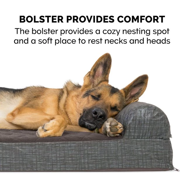 FurHaven Quilted Chaise Pillow Cat & Dog Bed w/Removable Cover 8 FurHaven Quilted Chaise Pillow Cat & Dog Bed w/Removable Cover - Image 6