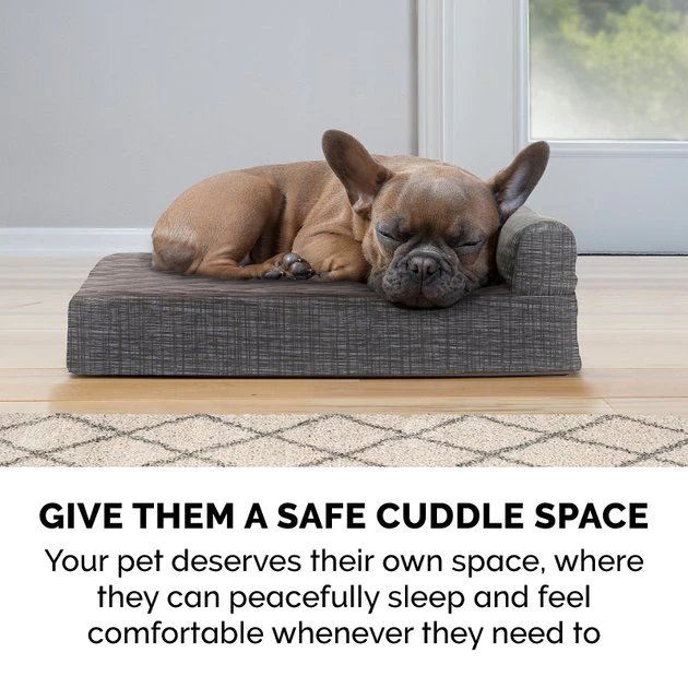 FurHaven Quilted Chaise Pillow Cat & Dog Bed w/Removable Cover 9 FurHaven Quilted Chaise Pillow Cat & Dog Bed w/Removable Cover - Image 7