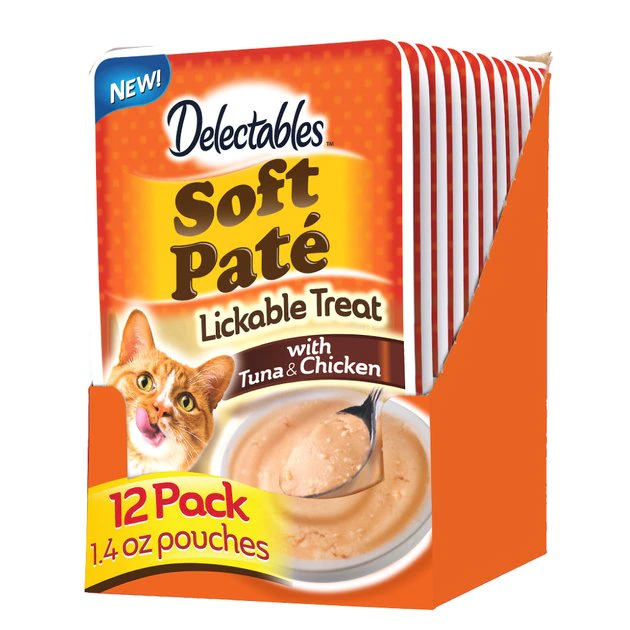 Hartz Delectables Soft Pate Tuna & Chicken Cat Treats 3 Hartz Delectables Soft Pate Tuna & Chicken Cat Treats
