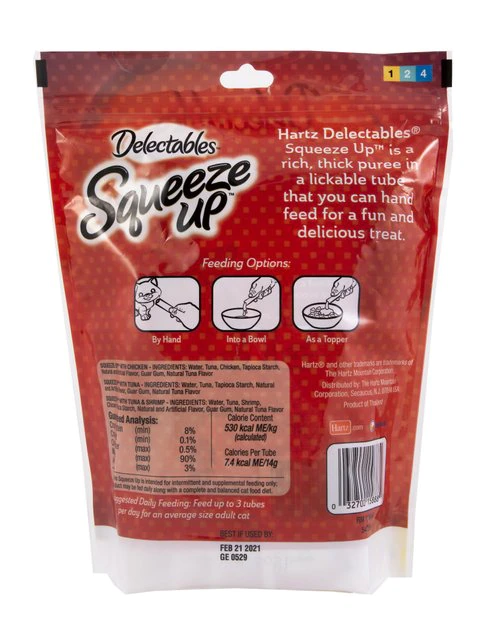 Hartz Delectables Squeeze Up Variety Pack Lickable Cat Treats, 24 count 5 Hartz Delectables Squeeze Up Variety Pack Lickable Cat Treats, 24 count - Image 3