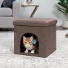 FurHaven House Footstool & Ottoman Dog & Cat Bed