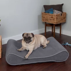 FurHaven Microvelvet Luxe Lounger Memory Foam Dog Bed w/Removable Cover