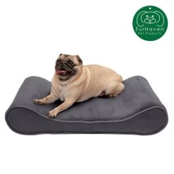 FurHaven Microvelvet Luxe Lounger Memory Foam Dog Bed w/Removable Cover -Hart FurHavOfficial Shop 198891 PT3. SY630 V1627007206