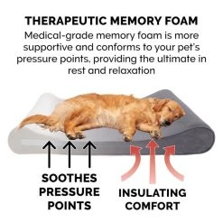 FurHaven Microvelvet Luxe Lounger Memory Foam Dog Bed w/Removable Cover -Hart FurHavOfficial Shop 198891 PT6. SY630 V1627003582