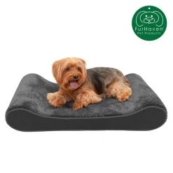 FurHaven Minky Plush Luxe Lounger Memory Foam Dog Bed w/Removable Cover -Hart FurHavOfficial Shop 198928 PT3. SY630 V1627006003