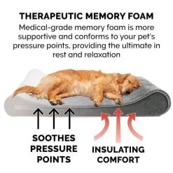 FurHaven Minky Plush Luxe Lounger Memory Foam Dog Bed w/Removable Cover -Hart FurHavOfficial Shop 198928 PT6. SY630 V1627005729