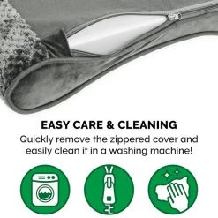 FurHaven Minky Plush Luxe Lounger Memory Foam Dog Bed w/Removable Cover -Hart FurHavOfficial Shop 198928 PT8. SY630 V1627006328