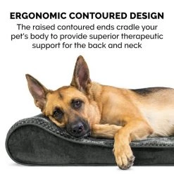 FurHaven Minky Plush Luxe Lounger Cooling Gel Dog Bed w/Removable Cover -Hart FurHavOfficial Shop 198981 PT7. SY630 V1627619774