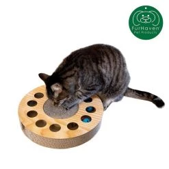 FurHaven Busy Box Corrugated Round Cat Scratcher Toy with Catnip -Hart FurHavOfficial Shop 199043 PT3. SY630 V1587155905