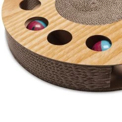 FurHaven Busy Box Corrugated Round Cat Scratcher Toy with Catnip -Hart FurHavOfficial Shop 199043 PT4. SY630 V1587155907
