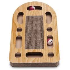 FurHaven Busy Box Corrugated Archway Cat Scratcher Toy with Catnip