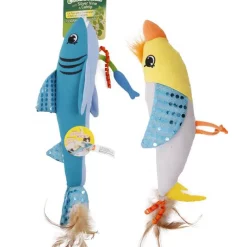 Hartz Cattraction Silver Vine & Catnip Plush Animal Pal Kicker Plush Cat Toy, Character Varies