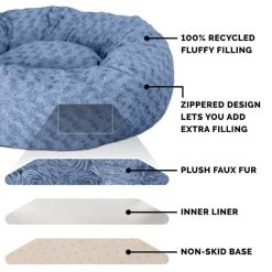 FurHaven Curly Fur Bolster Dog Bed w/Removable Cover 16 FurHaven Curly Fur Bolster Dog Bed w/Removable Cover -Hart FurHavOfficial Shop 206587 PT5. SY630 V1618871815