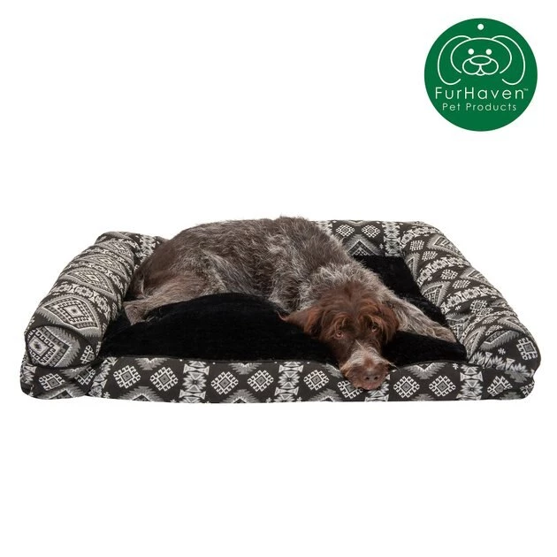 FurHaven Southwest Kilim Bolster Cat & Dog Bed 4 FurHaven Southwest Kilim Bolster Cat & Dog Bed - Image 2