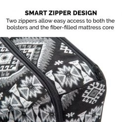 FurHaven Southwest Kilim Bolster Cat & Dog Bed 14 FurHaven Southwest Kilim Bolster Cat & Dog Bed -Hart FurHavOfficial Shop 213485 PT4. SY630 V1586539347