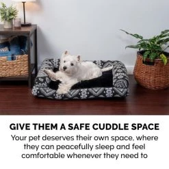 FurHaven Southwest Kilim Bolster Cat & Dog Bed 15 FurHaven Southwest Kilim Bolster Cat & Dog Bed -Hart FurHavOfficial Shop 213485 PT5. SY630 V1586539341