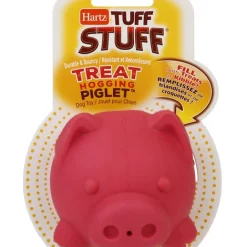 Hartz Tuff Stuff Treat Hogging Piglet Treat Dispenser Dog Toy, Color Varies