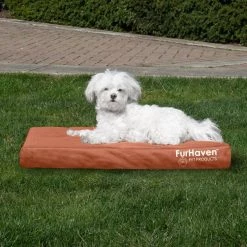 FurHaven Deluxe Oxford Orthopedic Indoor/Outdoor Dog & Cat Bed w/ Removable Cover