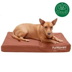FurHaven Deluxe Oxford Orthopedic Indoor/Outdoor Dog & Cat Bed w/ Removable Cover -Hart FurHavOfficial Shop 238759 PT3. SY630 V1619660864