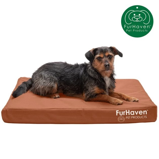FurHaven Deluxe Oxford Cooling Gel Indoor/Outdoor Dog & Cat Bed w/ Removable Cover 6 FurHaven Deluxe Oxford Cooling Gel Indoor/Outdoor Dog & Cat Bed w/ Removable Cover - Image 4