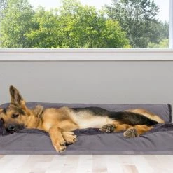 FurHaven Plush Deluxe Chaise Cat & Dog Bed w/Removable Cover