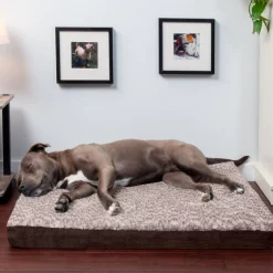 FurHaven Faux Fur & Suede Deluxe Orthopedic Dog & Cat Mattress
