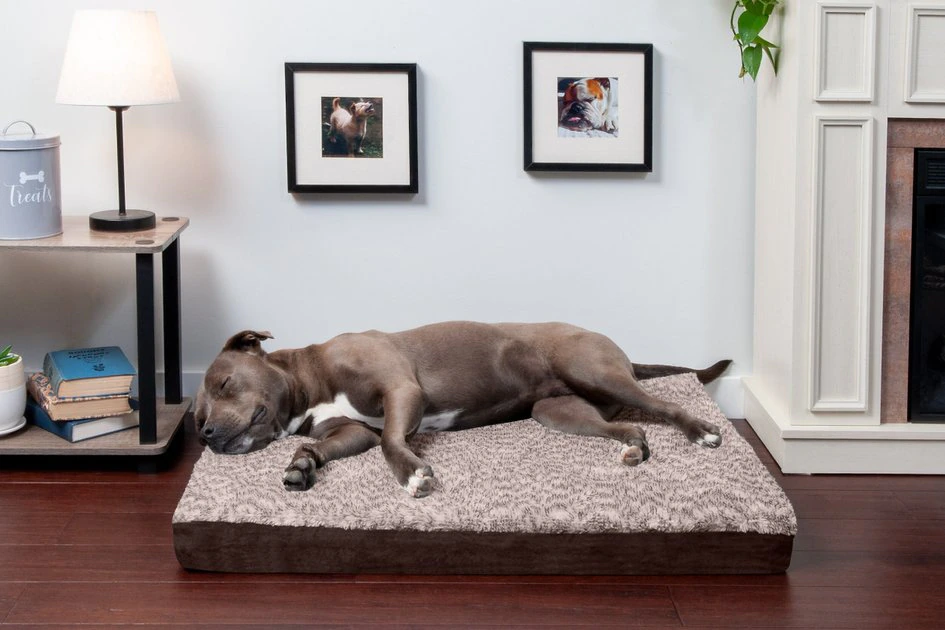 FurHaven Faux Fur & Suede Deluxe Orthopedic Dog & Cat Mattress 3 FurHaven Faux Fur & Suede Deluxe Orthopedic Dog & Cat Mattress