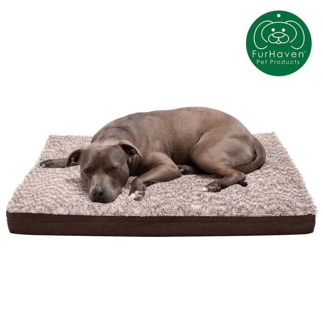FurHaven Faux Fur & Suede Deluxe Orthopedic Dog & Cat Mattress 6 FurHaven Faux Fur & Suede Deluxe Orthopedic Dog & Cat Mattress - Image 4
