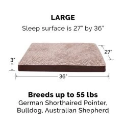 FurHaven Faux Fur & Suede Deluxe Orthopedic Dog & Cat Mattress 15 FurHaven Faux Fur & Suede Deluxe Orthopedic Dog & Cat Mattress -Hart FurHavOfficial Shop 244341 PT4. SY630 V1602294973