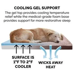 FurHaven Faux Fur & Suede Deluxe Cooling Gel Dog & Cat Mattress -Hart FurHavOfficial Shop 244355 PT6. SY630 V1602301270
