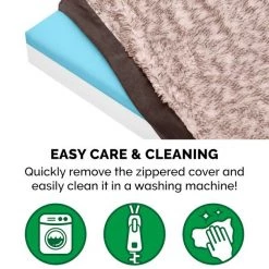 FurHaven Faux Fur & Suede Deluxe Cooling Gel Dog & Cat Mattress -Hart FurHavOfficial Shop 244355 PT7. SY630 V1602334567