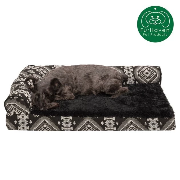 FurHaven Southwest Kilim Orthopedic Deluxe Chaise Dog & Cat Bed 6 FurHaven Southwest Kilim Orthopedic Deluxe Chaise Dog & Cat Bed - Image 4