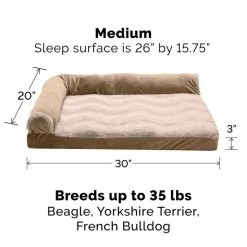 FurHaven Wave Fur & Velvet Orthopedic Deluxe Chaise Dog & Cat Bed 15 FurHaven Wave Fur & Velvet Orthopedic Deluxe Chaise Dog & Cat Bed -Hart FurHavOfficial Shop 244377 PT4. SY630 V1601620282