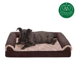 FurHaven Faux Fur & Suede Orthopedic Sofa Dog & Cat Bed -Hart FurHavOfficial Shop 244384 PT3. SY630 V1601618159