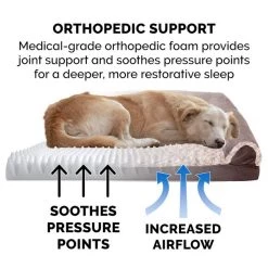 FurHaven Faux Fur & Suede Orthopedic Sofa Dog & Cat Bed -Hart FurHavOfficial Shop 244384 PT6. SY630 V1601608859