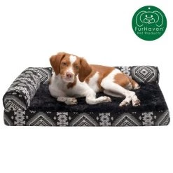 FurHaven Southwest Kilim Memory Foam Deluxe Chaise Dog & Cat Bed -Hart FurHavOfficial Shop 244401 PT3. SY630 V1606383719