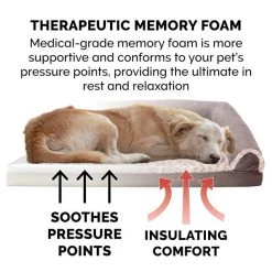 FurHaven Faux Fur & Suede Memory Foam Sofa Dog & Cat Bed -Hart FurHavOfficial Shop 244423 PT6. SY630 V1601609772