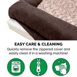 FurHaven Faux Fur & Suede Memory Foam Sofa Dog & Cat Bed -Hart FurHavOfficial Shop 244423 PT7. SY630 V1601611000