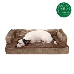 FurHaven Plush & Velvet Memory Foam Comfy Couch Dog & Cat Bed -Hart FurHavOfficial Shop 244433 PT3. SY630 V1606371113