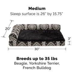 FurHaven Southwest Kilim Cooling Gel Deluxe Chaise Dog & Cat Bed 15 FurHaven Southwest Kilim Cooling Gel Deluxe Chaise Dog & Cat Bed -Hart FurHavOfficial Shop 244445 PT4. SY630 V1606367241